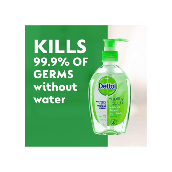 Dettol Hand Sanitiser 200ml Instant Refreshing Liquid for Clean Hands