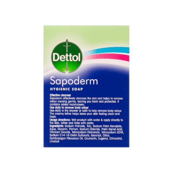 Dettol Sapoderm Bar Soap for Acne Prone Skin 3 Pack for Clear Skin