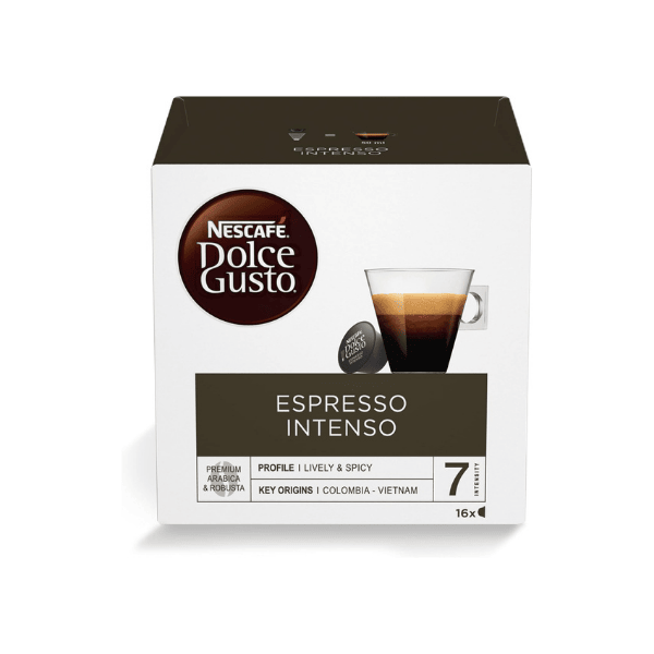 NESCAFÉ Dolce Gusto Espresso Intenso 16 Capsules Your Ideal Espresso Experience