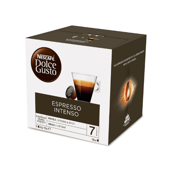 NESCAFÉ Dolce Gusto Espresso Intenso 16 Capsules Your Ideal Espresso Experience