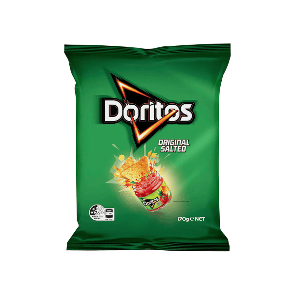 Doritos Original Salted Corn Chips Share Pack 170g of Flavorful Fun