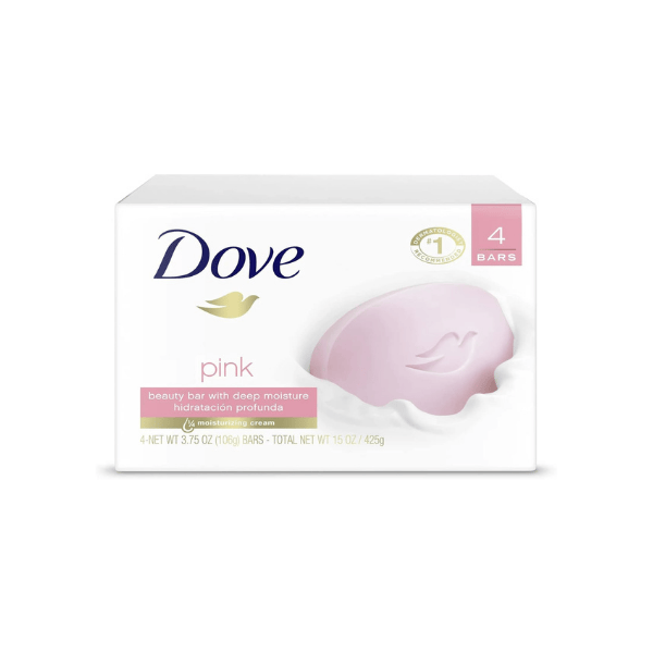 Dove Pink Beauty Soap Bar 100g Set of 4 Bars