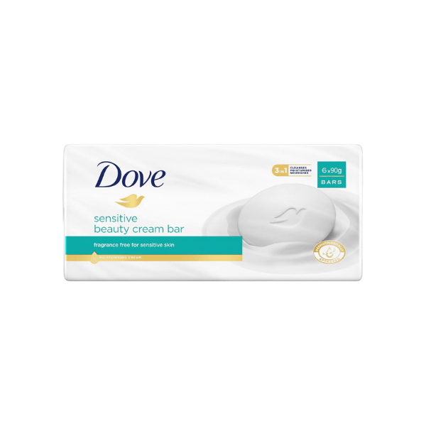 Dove Sensitive Skin Beauty Cream Bar 6 x 90g