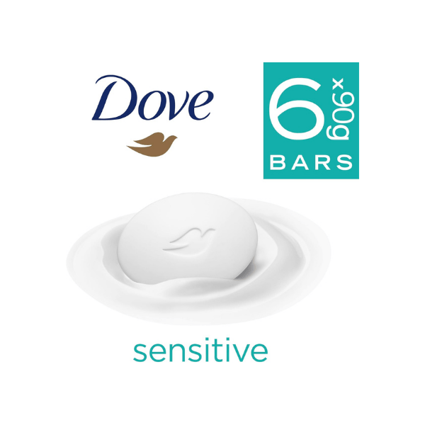 Dove Sensitive Skin Beauty Cream Bar 6 x 90g