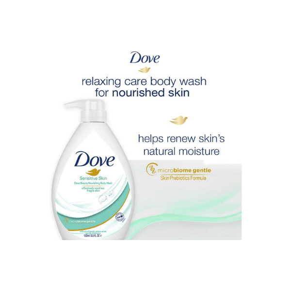 Dove Nourishing Body Wash for Sensitive Skin 1000 ml