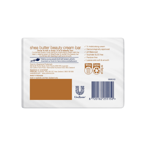 Dove Shea Butter Beauty Cream Bar 2 x 90g