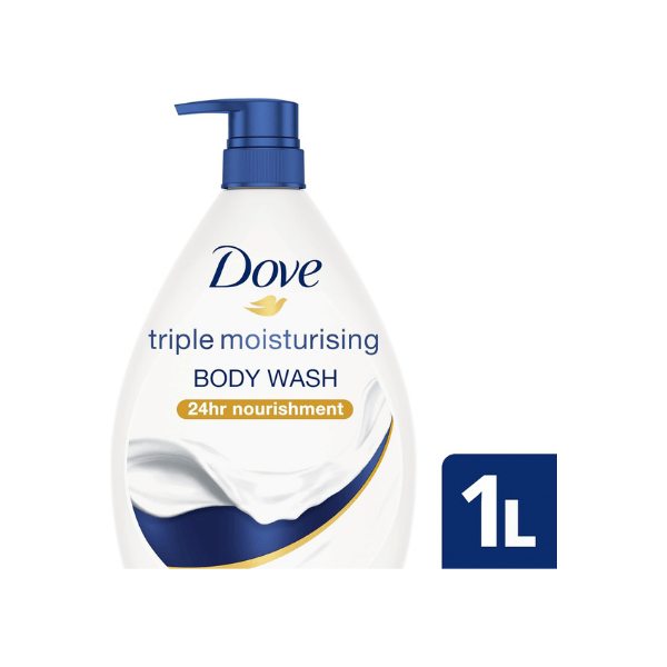 Dove Triple Moisturizing Body Wash 1L Bottle