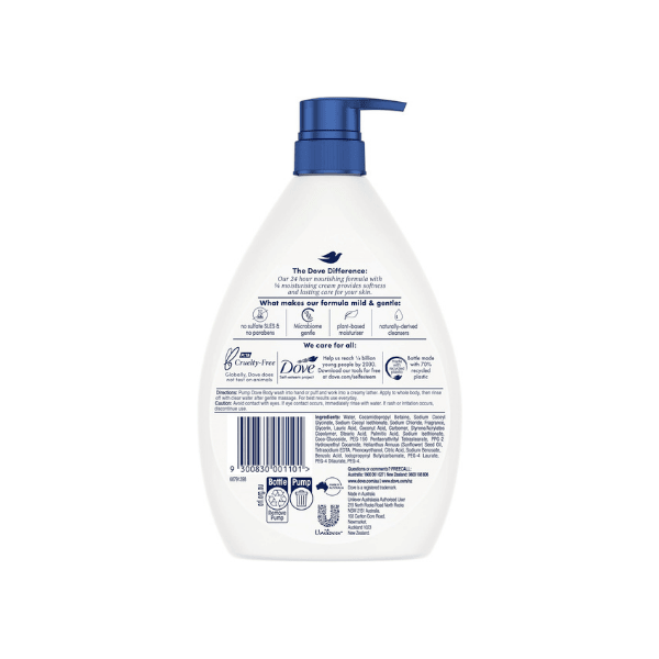 Dove Triple Moisturizing Body Wash 1L Bottle