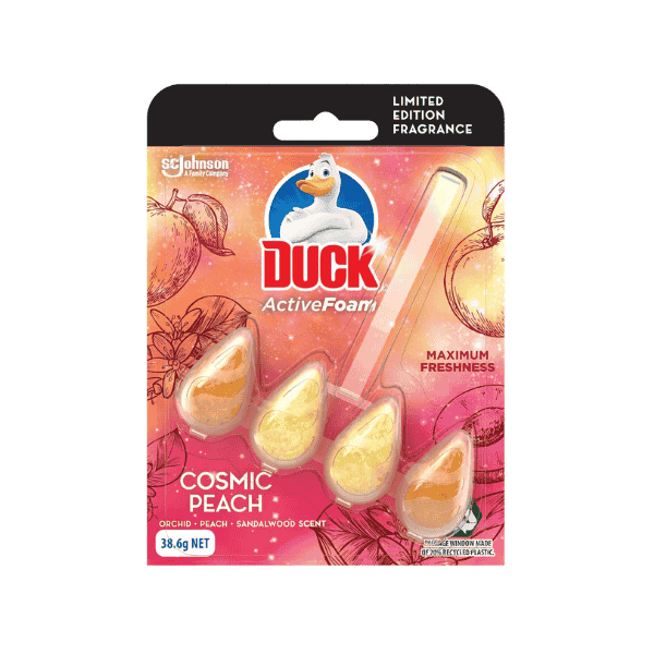 Duck Cosmic Peach Deep Action Gel Toilet Cleaner 750 mL