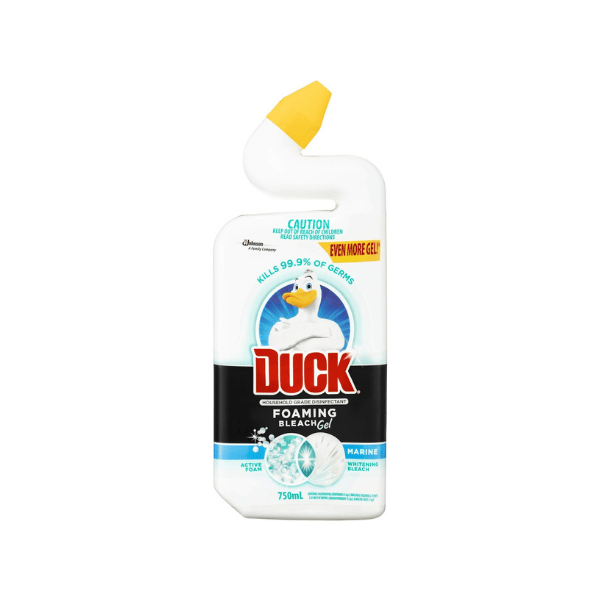 Duck Foaming Bleach Gel Toilet Cleaner Marine Scent 750mL