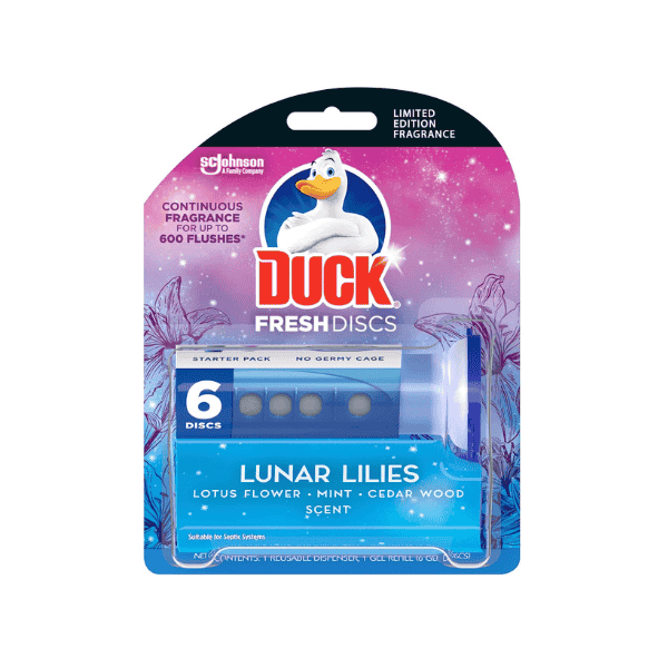 Duck Fresh Discs in Lunar Lilies Scent Pack of 6