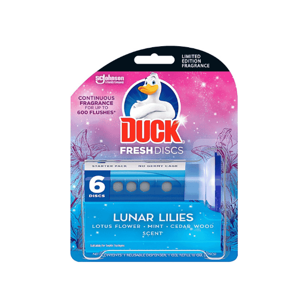 Duck Fresh Discs in Lunar Lilies Scent Pack of 6