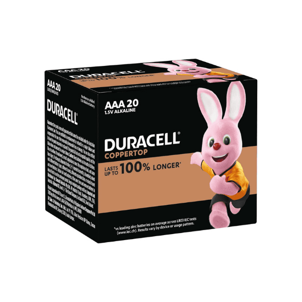 Duracell Coppertop AAA Batteries 20 Pack