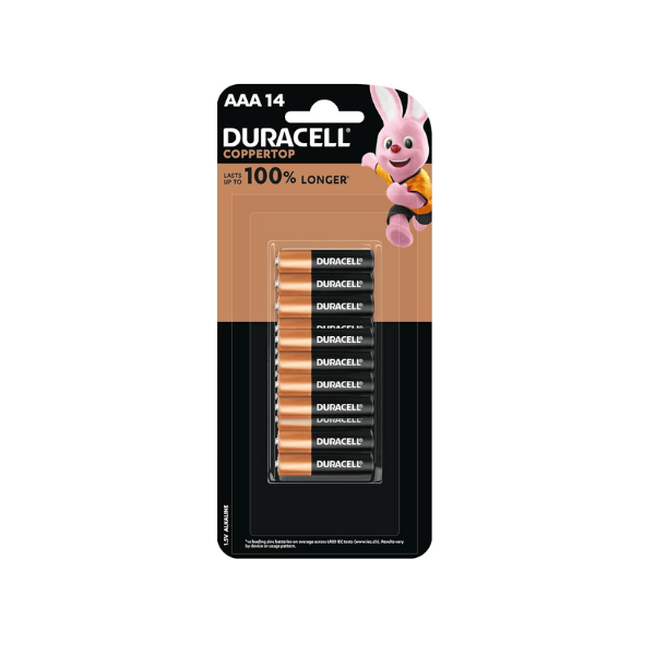 Duracell Coppertop AAA Batteries 14 Pack