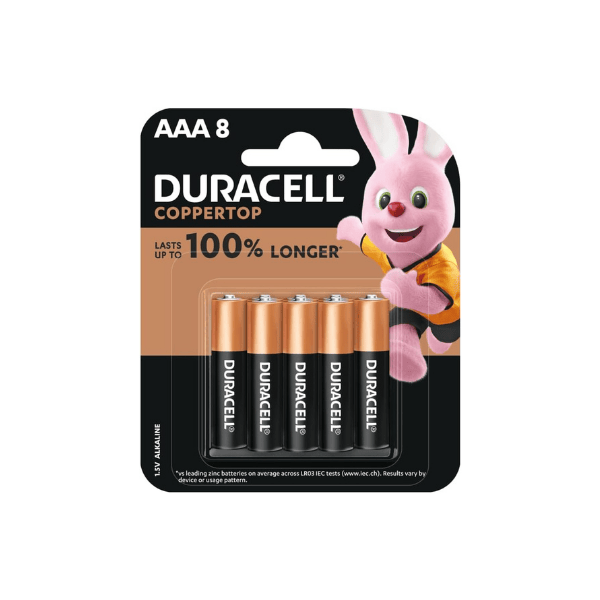 Duracell Coppertop AAA Batteries 8 Pack