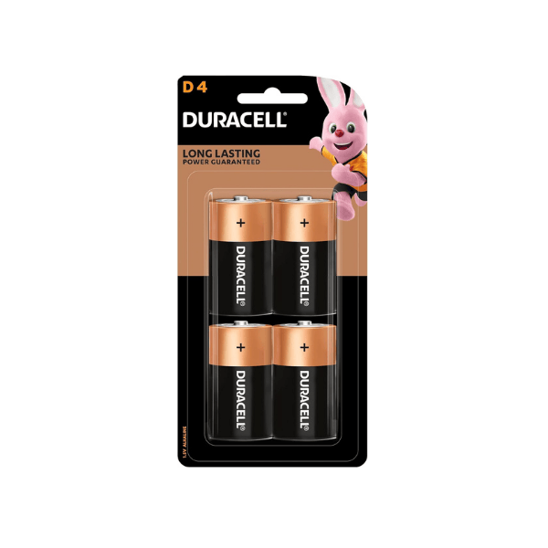 Duracell Coppertop D Batteries Pack of 4