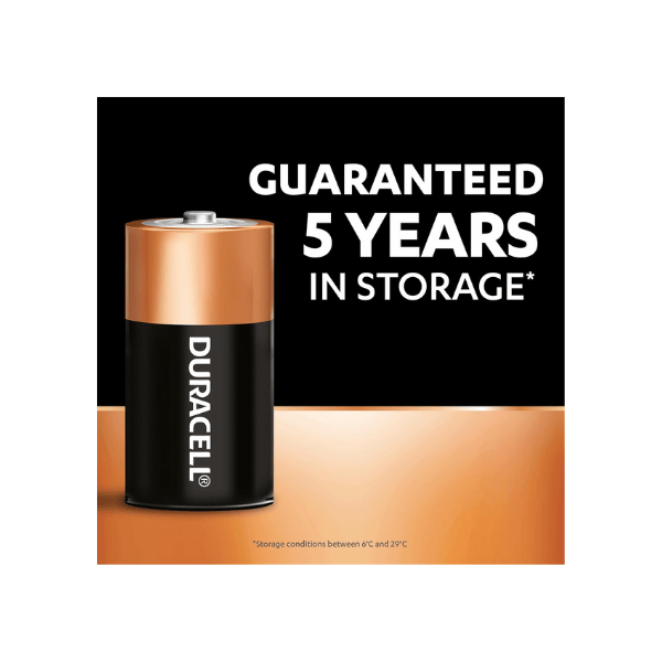 Duracell Coppertop D Batteries Pack of 4