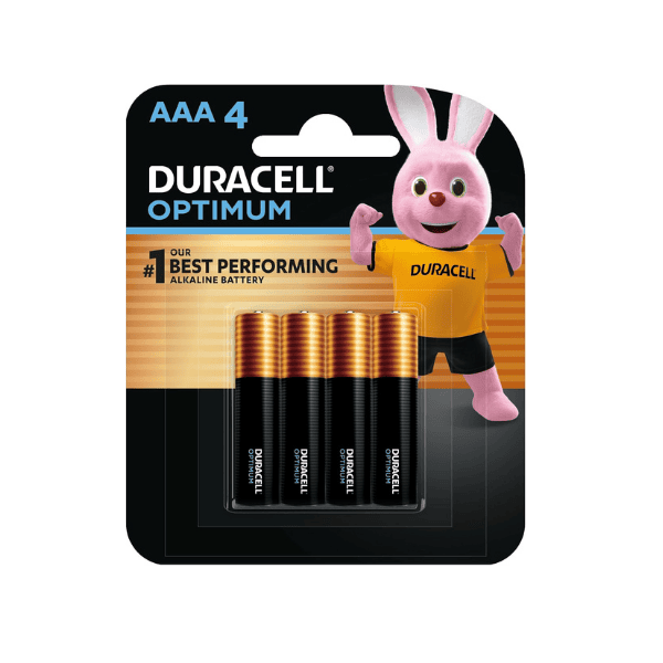 Duracell Optimum AAA Batteries 4 Pack