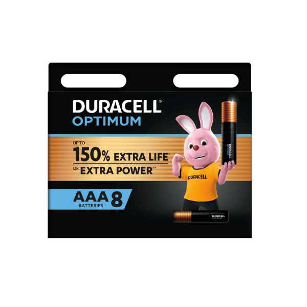 Duracell Optimum AAA Batteries 8 Pack