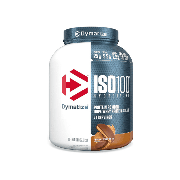 Dymatize ISO100 100% Hydrolyzed Whey Protein Isolate Chocolate Peanut Butter 2.3kg