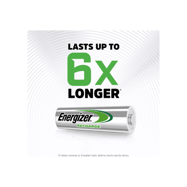 Energizer Recharge Extreme AAA Rechargeable Batteries pack of 4