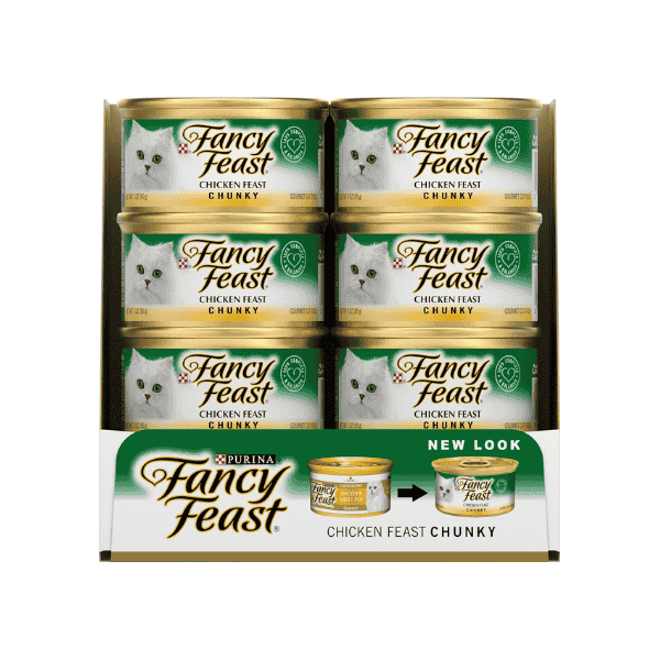 FANCY FEAST Adult Chunky Chicken 24-Pack 85g Tender Chicken Wet Cat Food