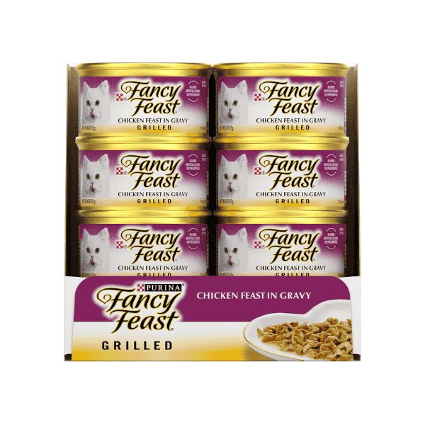 Fancy Feast 24-Pack Grilled Chicken Feast in Gravy for Adult Cats 85g Cans