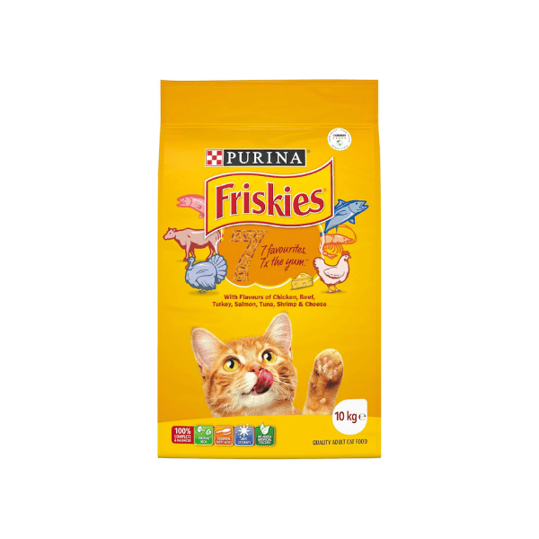 FRISKIES Adult Dry Cat Food 7-10kg Perfect for a Healthy Lifestyle