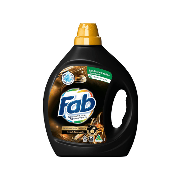 Fab Perfume Indulgence Gold Absolute 3.6L Laundry Liquid Detergent