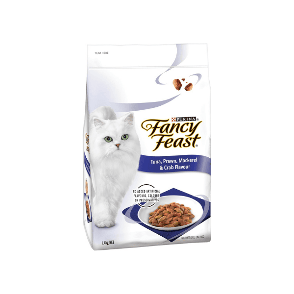 Fancy Feast 1.4 Kg Tuna Prawn Mackerel & Crab Delicious Wet Cat Food for Adults