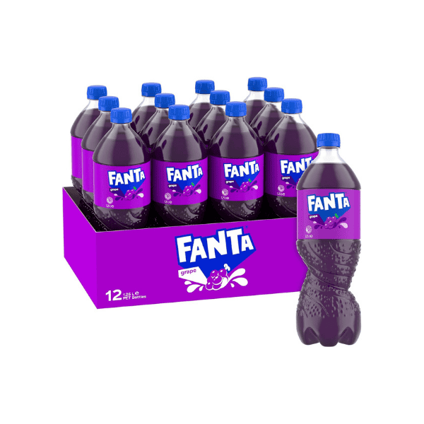 Fanta Grape Soft Drink PET Bottle Multipack (12 x 1.25 L)