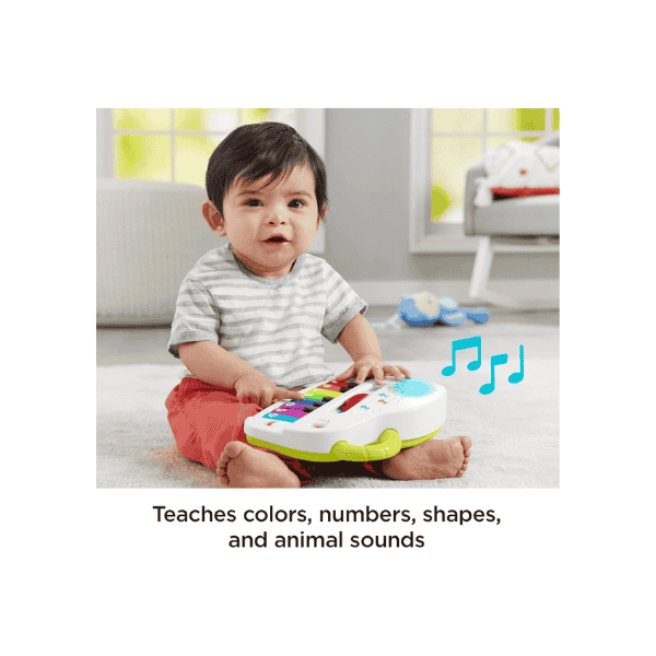 Fisher-Price Infants Light-Up Piano Musical Learning Toy for Ages 6+