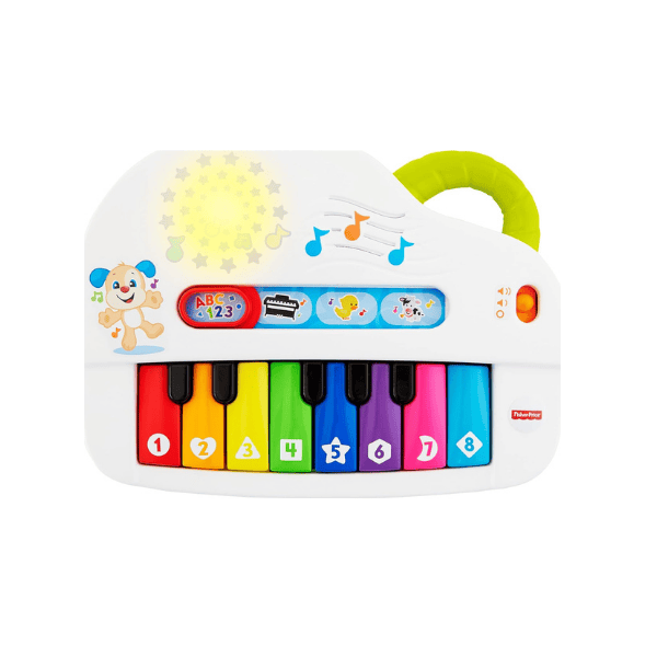 Fisher-Price Infants Light-Up Piano Musical Learning Toy for Ages 6+