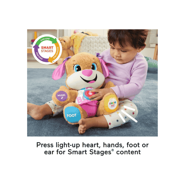 Fisher-Price Plush Dog with Music & Lights The Perfect Learning Toy for Babies