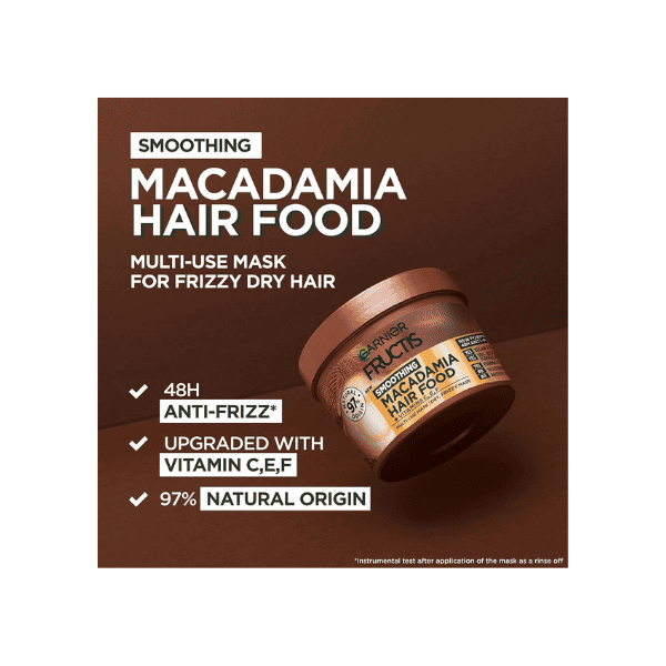 Garnier Fructis 3-in-1 Macadamia Mask for Smoother Hair 390 ml