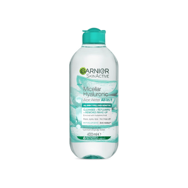 Garnier Hyaluronic Aloe Micellar Cleansing Water 400ml Hydrating Formula