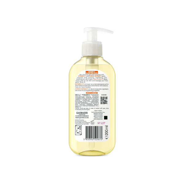 Garnier Skin Active Vitamin C Cleanser Refresh and Brighten Your Skin 200 ml