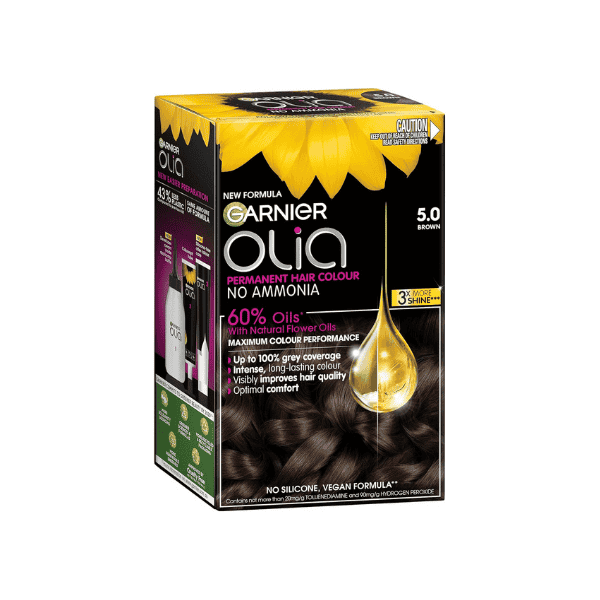 Garnier Olia 5.0 Brown Permanent Hair Colour for Healthy Vibrant Hair