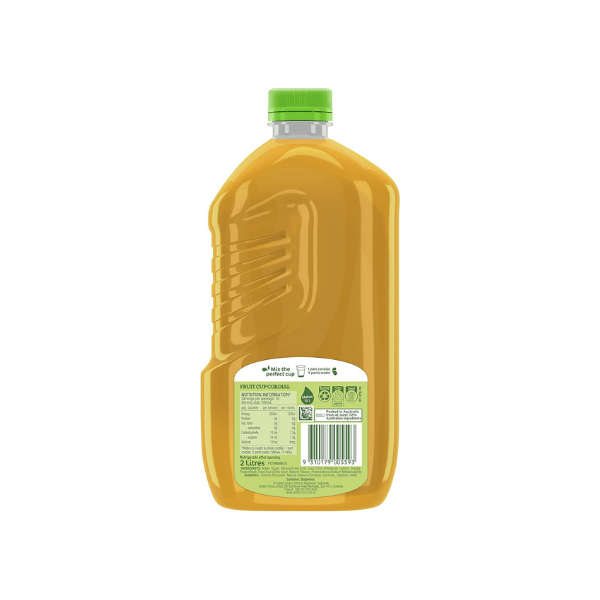 Golden Circle Fruit Cup Cordial 2L - No Artificial Additives Makes 10L | Recyclable Bottle