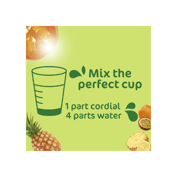 Golden Circle Fruit Cup Cordial 2L - No Artificial Additives Makes 10L | Recyclable Bottle