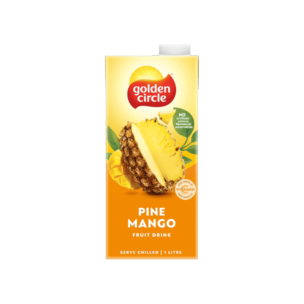 Golden Circle Pineapple & Mango Fruit Drink 1L - No Artificial Colours Flavours or Preservatives