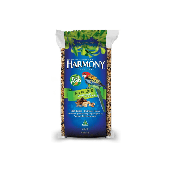 Harmony No Waste Seed Block 330g Convenient and Nutritious Bird Food Treats