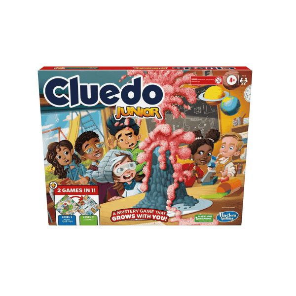 HASBRO GAMING Clue Junior 2 Sided Game for Kids Ages 4+2 Games in 1 2 to 6 Players