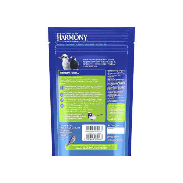 Harmony 500g Insectivore Protein Mix Ideal Bird Feed for Healthy Growth and Energy