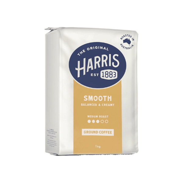 Harris Smooth Ground Coffee 1 kg Perfect for Espresso and Drip Coffee