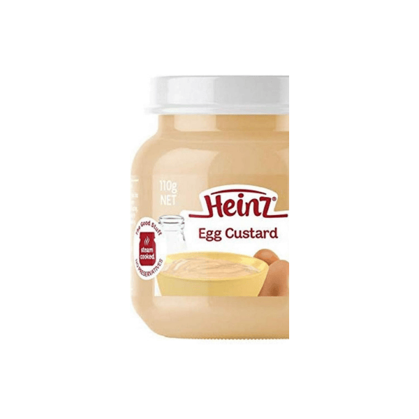 Heinz Egg Custard Baby Food 110g 6 Pack 6+ Months No Added Colours or Preservatives