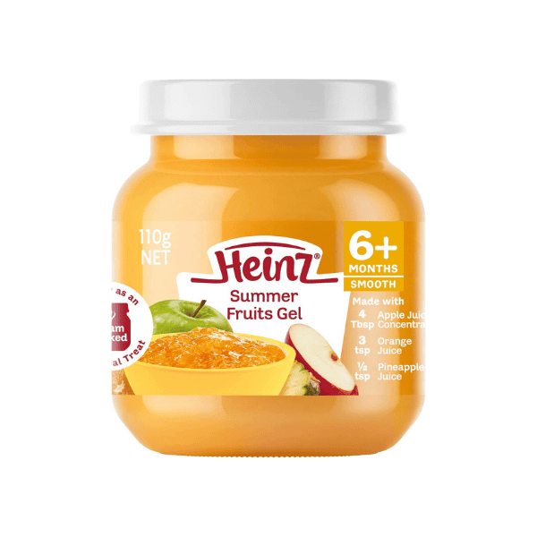 Heinz Baby Food Pouch  Summer Fruits Gel 110g 6 Pack No Artificial Additives