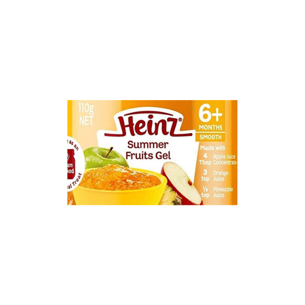 Heinz Baby Food Pouch  Summer Fruits Gel 110g 6 Pack No Artificial Additives