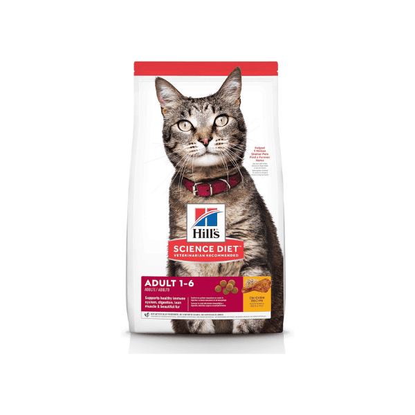 Hill's Science Diet Adult Dry Cat Food Chicken Recipe 4kg for Vitality and Wellness