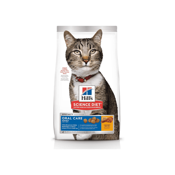 Hill’s Science Diet Oral Care Dry Cat Food Chicken Rice & Barley 2kg for Dental Health